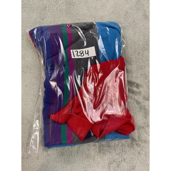 Polo Ralph Lauren Polo Shirt Men Large Blue Colorblock Pony USA Embroidered - Picture 8 of 8